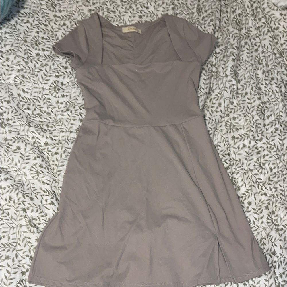 Elegant Taupe Dress